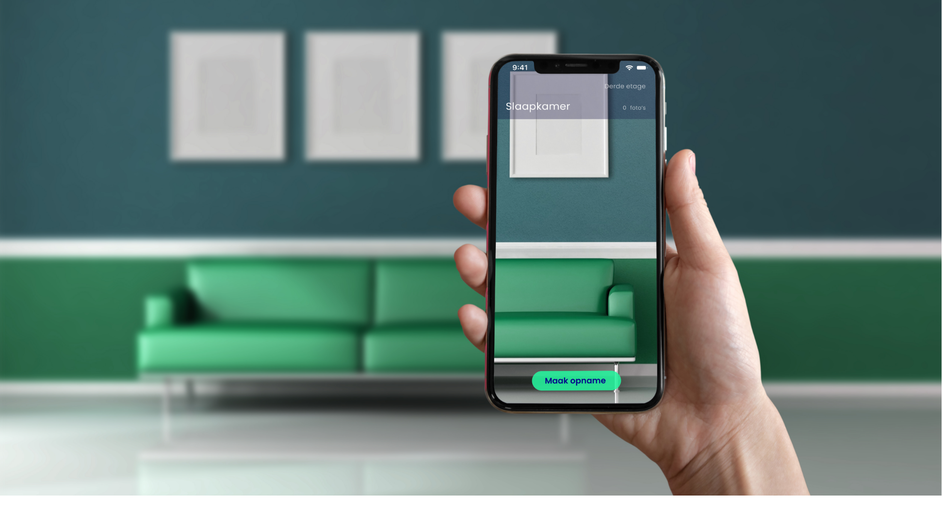 Deze foto geeft het product weer wat Spekt aanbied. Een header die decoratief is maar op een zo compleet mogelijke manier de app weergeeft.
